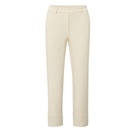 YAYA YAYA Jersey pantalon met vaste omgeslagen zoom