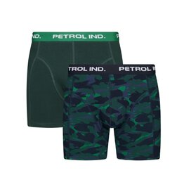 Petrol 2-pack boxershorts groen