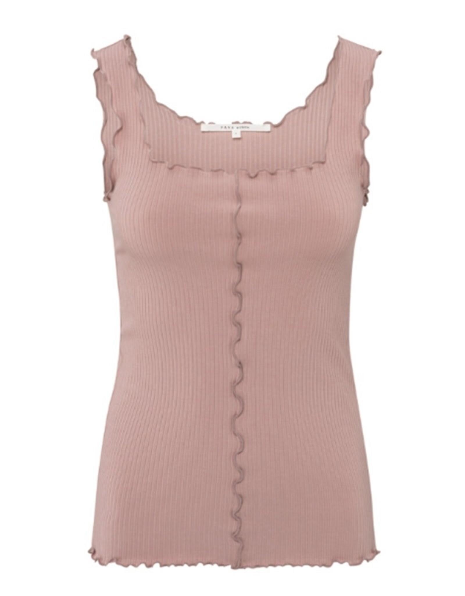 YAYA YAYA Singlet met golvende randen en aansluitende pasvorm