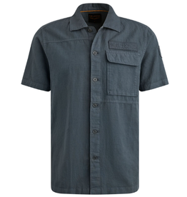 PME Legend PME Legend korte mouw overhemd Dark Slate