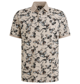 Vanguard Vanguard polo korte mouw print beige