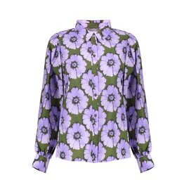 Geisha Geisha blouse lila green