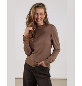 NUKUS NUKUS Puck top strass Camel