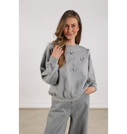 NUKUS NUKUS Beatrix pullover grey melange