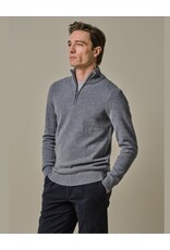 PROFUOMO Profuomo half zip blue melange