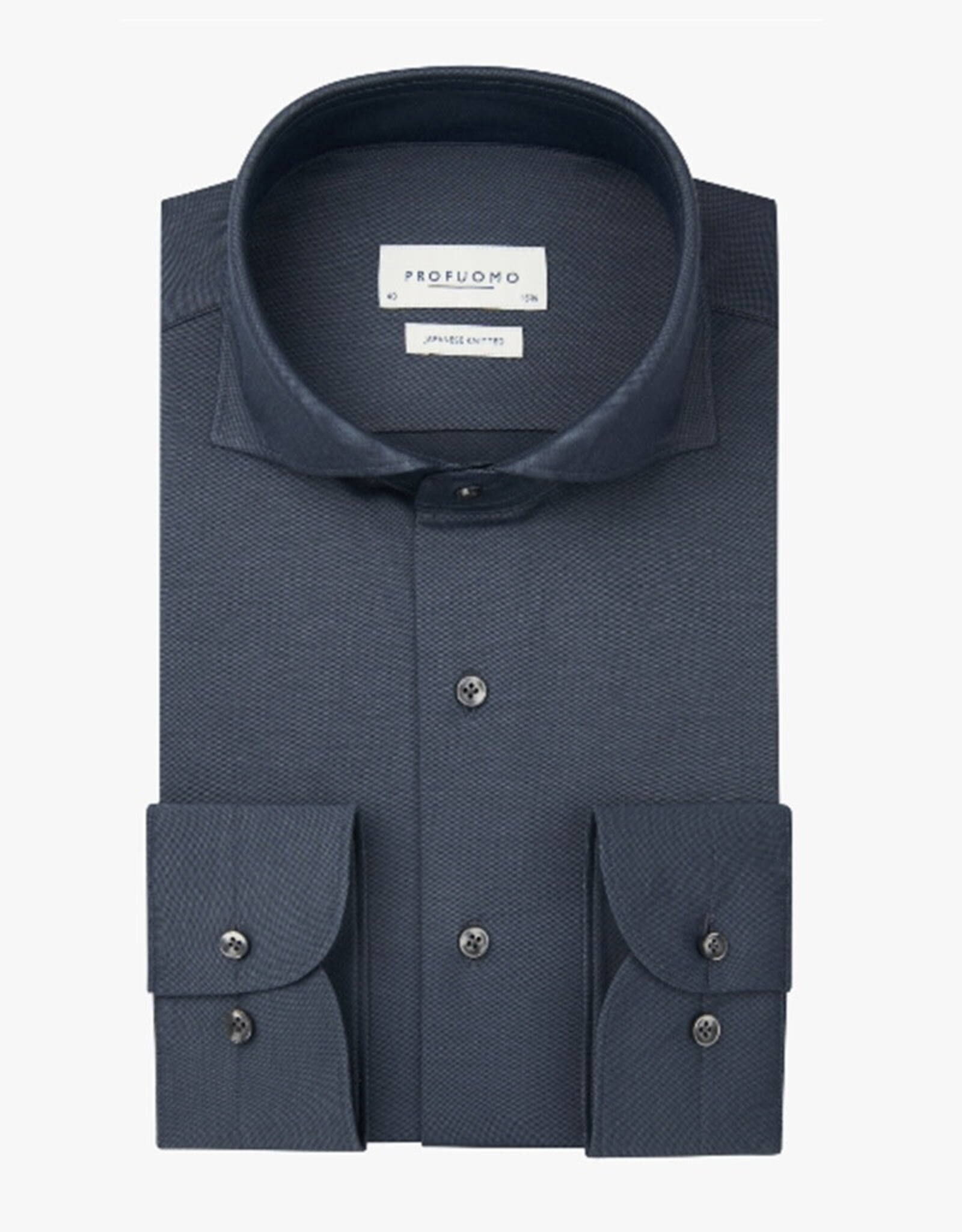 PROFUOMO PROFUOMO Denim blue Japanese knitted shirt