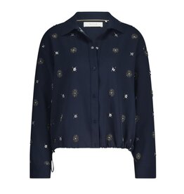 NUKUS NUKUS Newport blouse dark navy