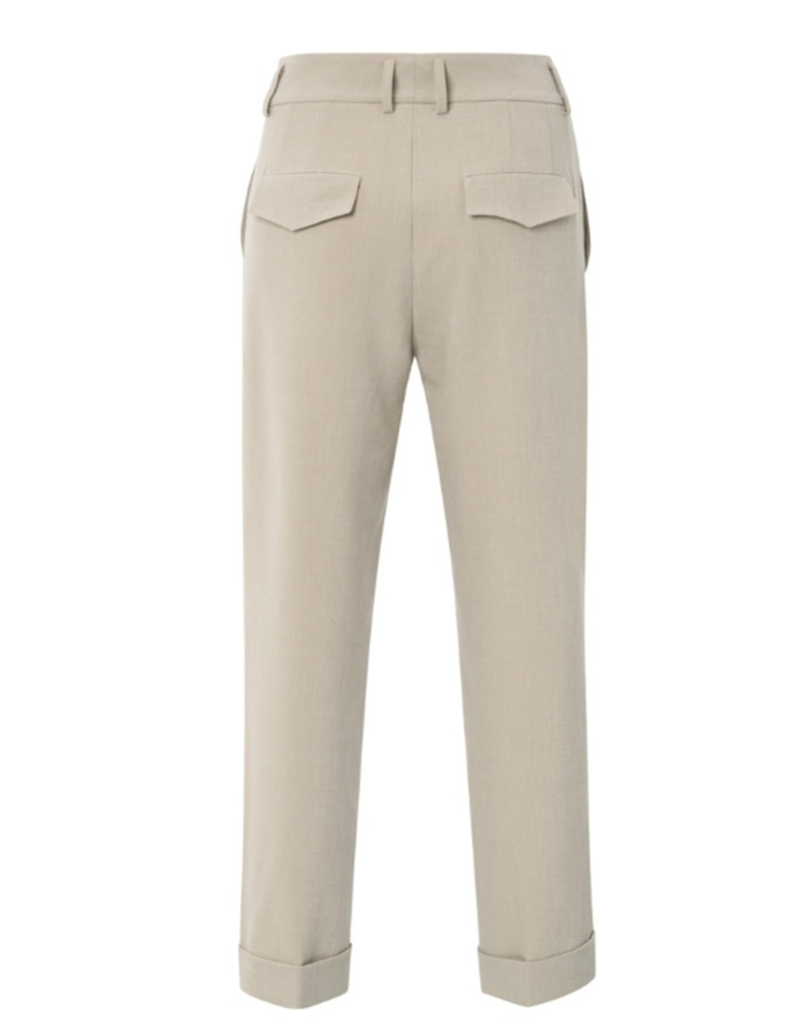 YAYA YAYA Getailleerde broek met hoge taille en omslag