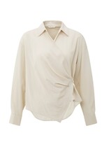 YAYA YAYA getailleerde wikkelblouse met lange mouwen