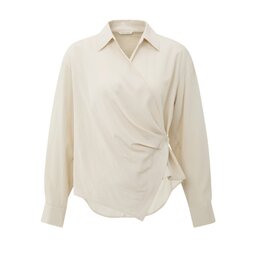 YAYA YAYA getailleerde wikkelblouse met lange mouwen