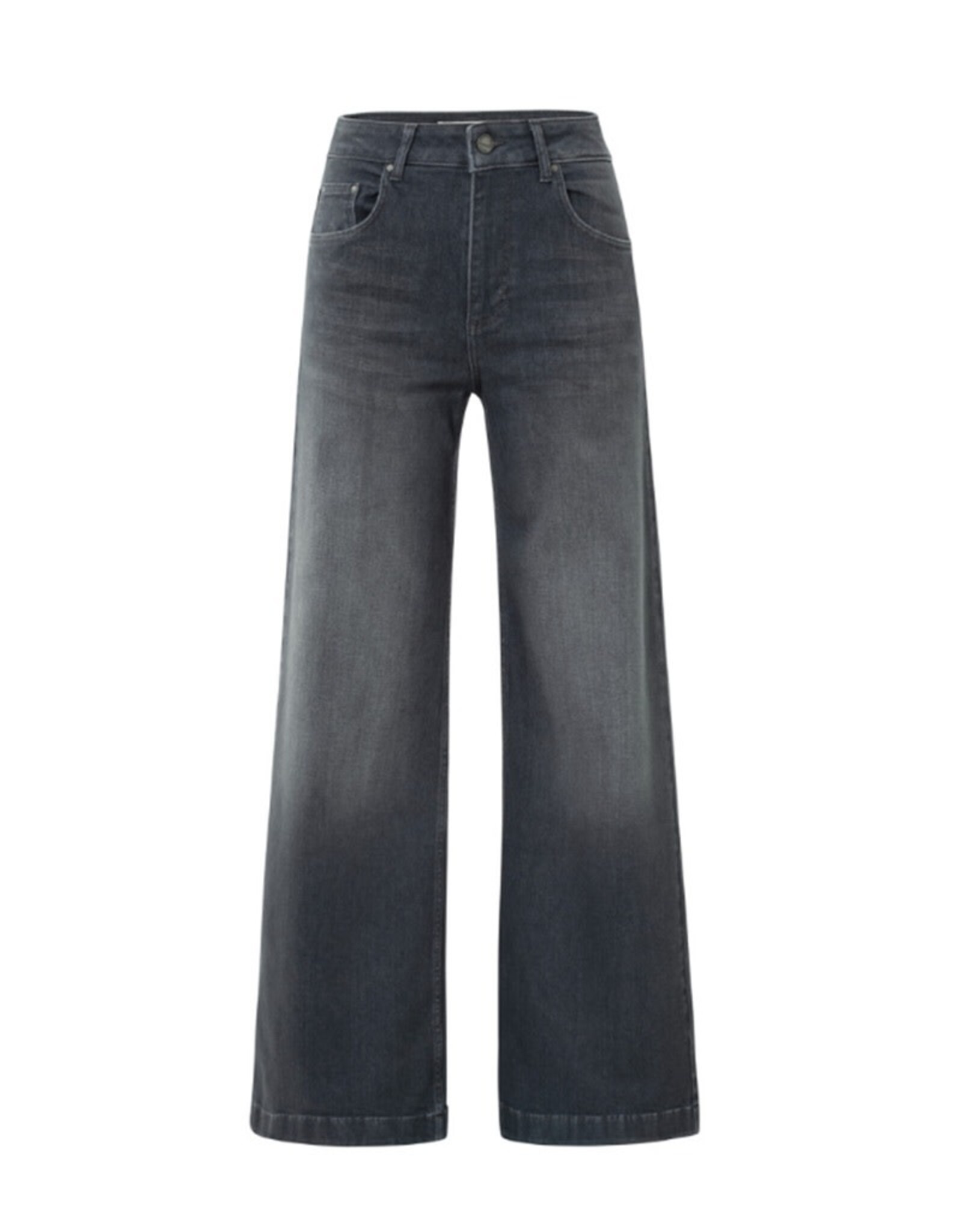 YAYA YAYA  Loose fit jeans with high waist and wide legs (L32) grey