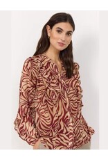 Soyaconcept Soyaconcept blouse Valborg beige bordeaux