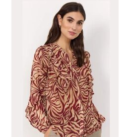 Soyaconcept Soyaconcept blouse Valborg beige bordeaux