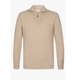 PROFUOMO PROFUOMO Half zip Wool pullover Sand