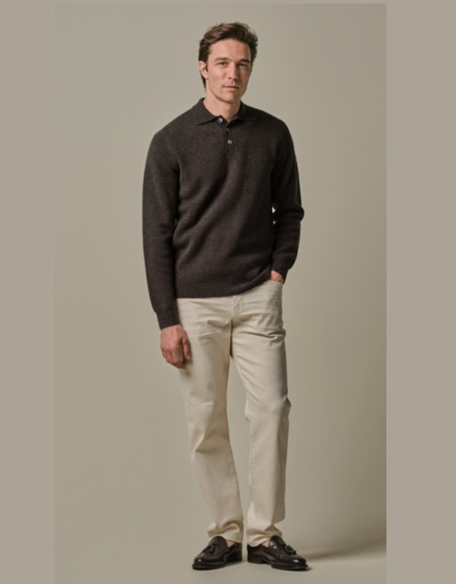 PROFUOMO PROFUOMO wool knitted polo Brown