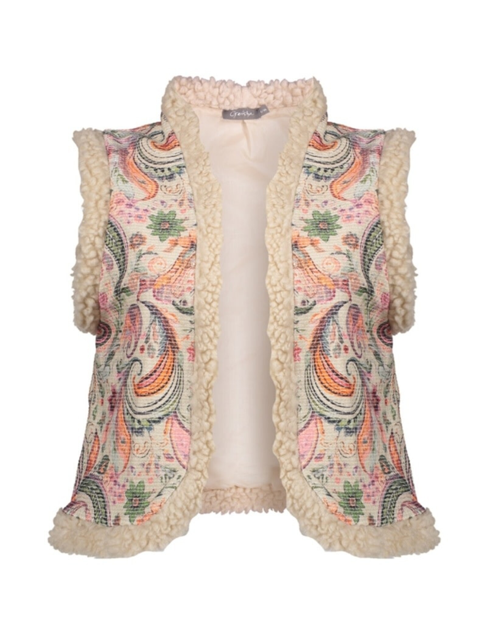 Geisha Geisha gilet multi soft pink