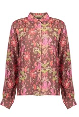 Geisha Geisha blouse brown soft red