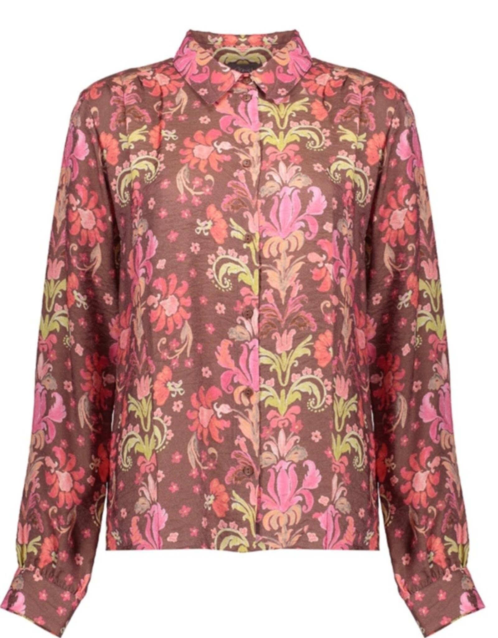 Geisha Geisha blouse brown soft red
