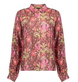Geisha Geisha blouse brown soft red