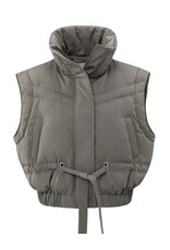 YAYA YAYA Oversized nylon jas afritsbare mouwen