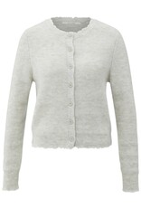 YAYA YAYA vest cloud grey met subtiel detail