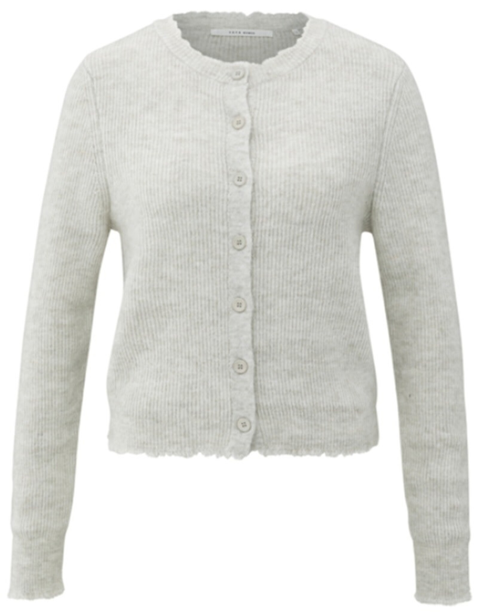 YAYA YAYA vest cloud grey met subtiel detail