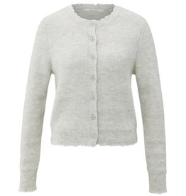 YAYA YAYA vest cloud grey met subtiel detail