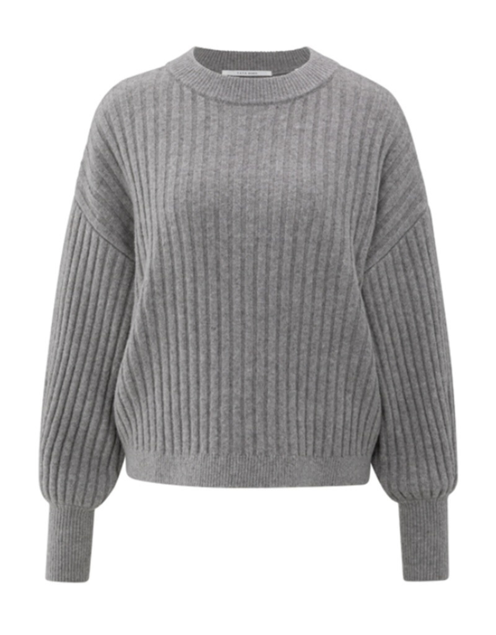 YAYA YAYA trui ronde halse lange mouwen Taupe grey
