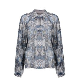 Geisha Geisha blouse blue silver