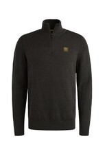 PME Legend PME Legend Half zip trui grijs melange