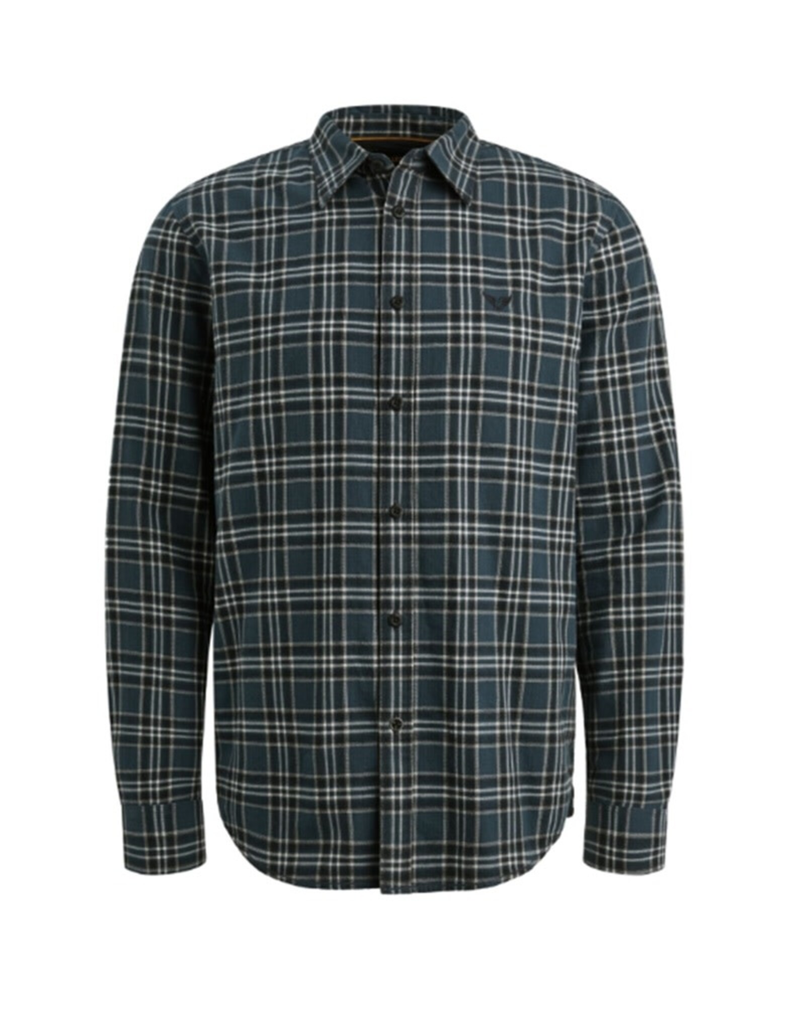 PME Legend PME Legend shirt ruit blauw