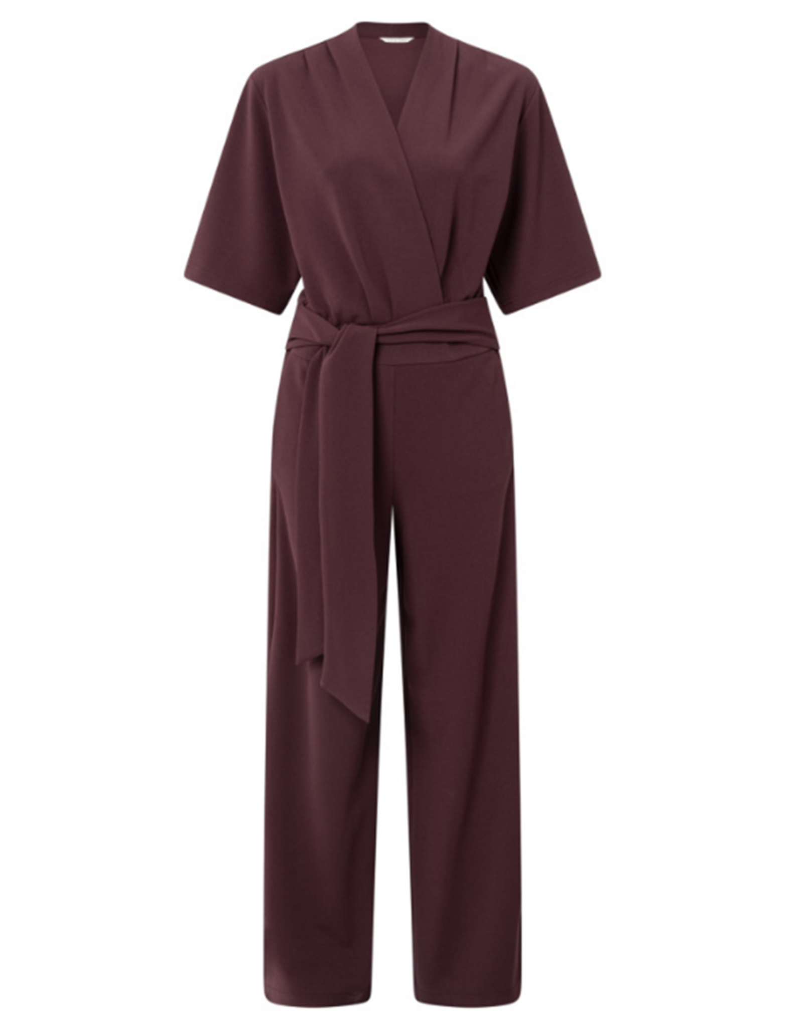 YAYA YAYA jersey jumpsuit fudge purple