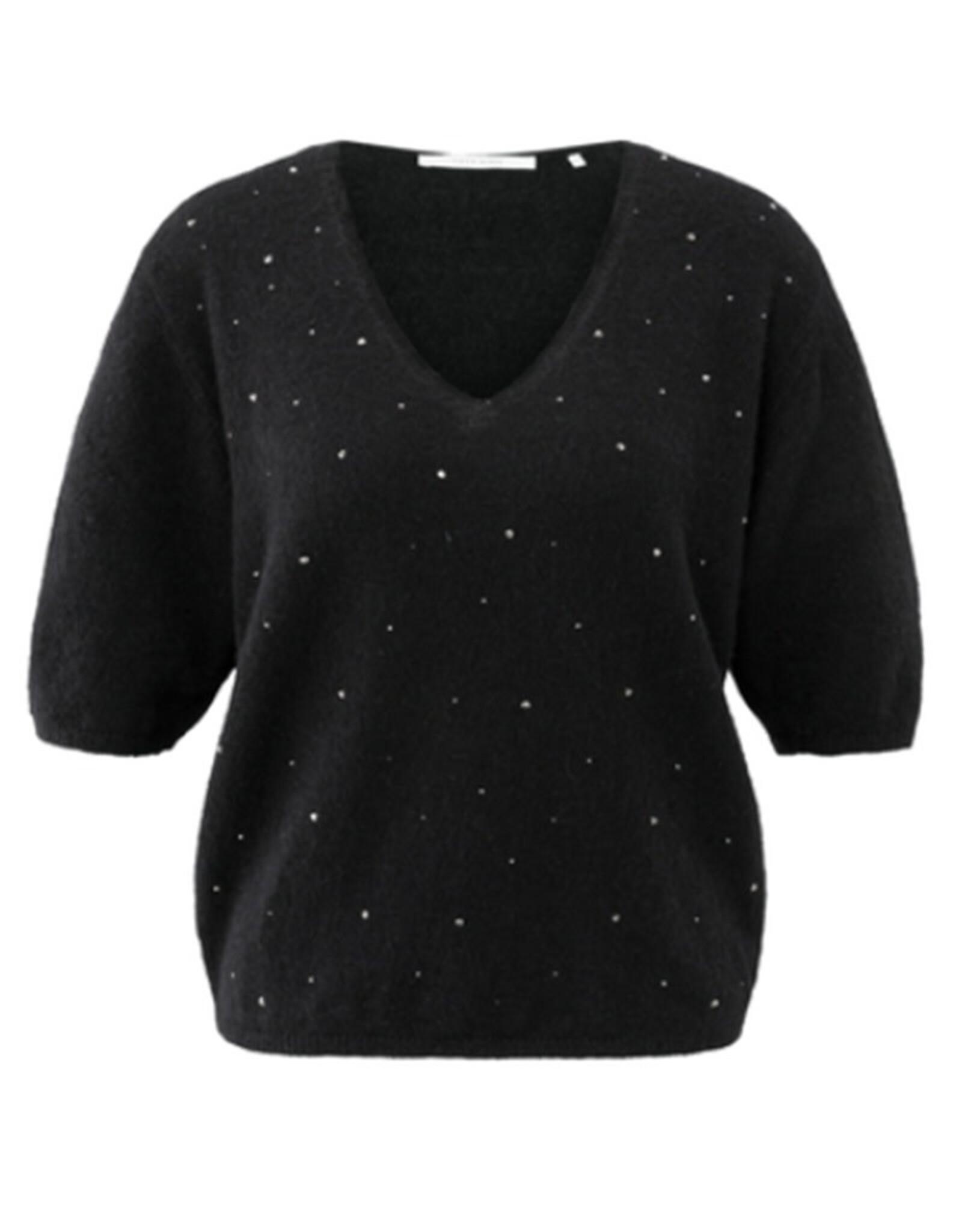 YAYA YAYA trui strass zwart