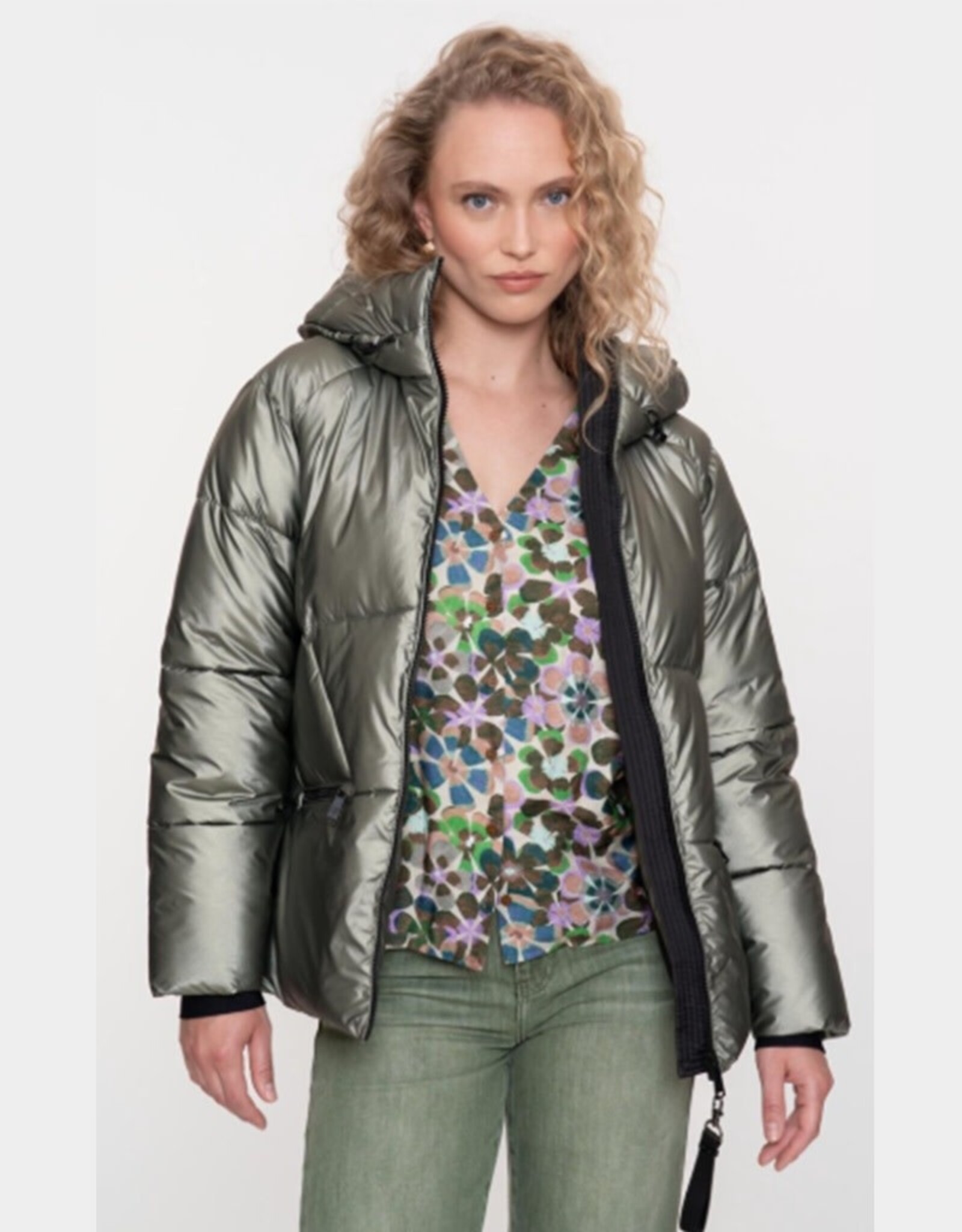 Geisha Geisha short jacket metellic