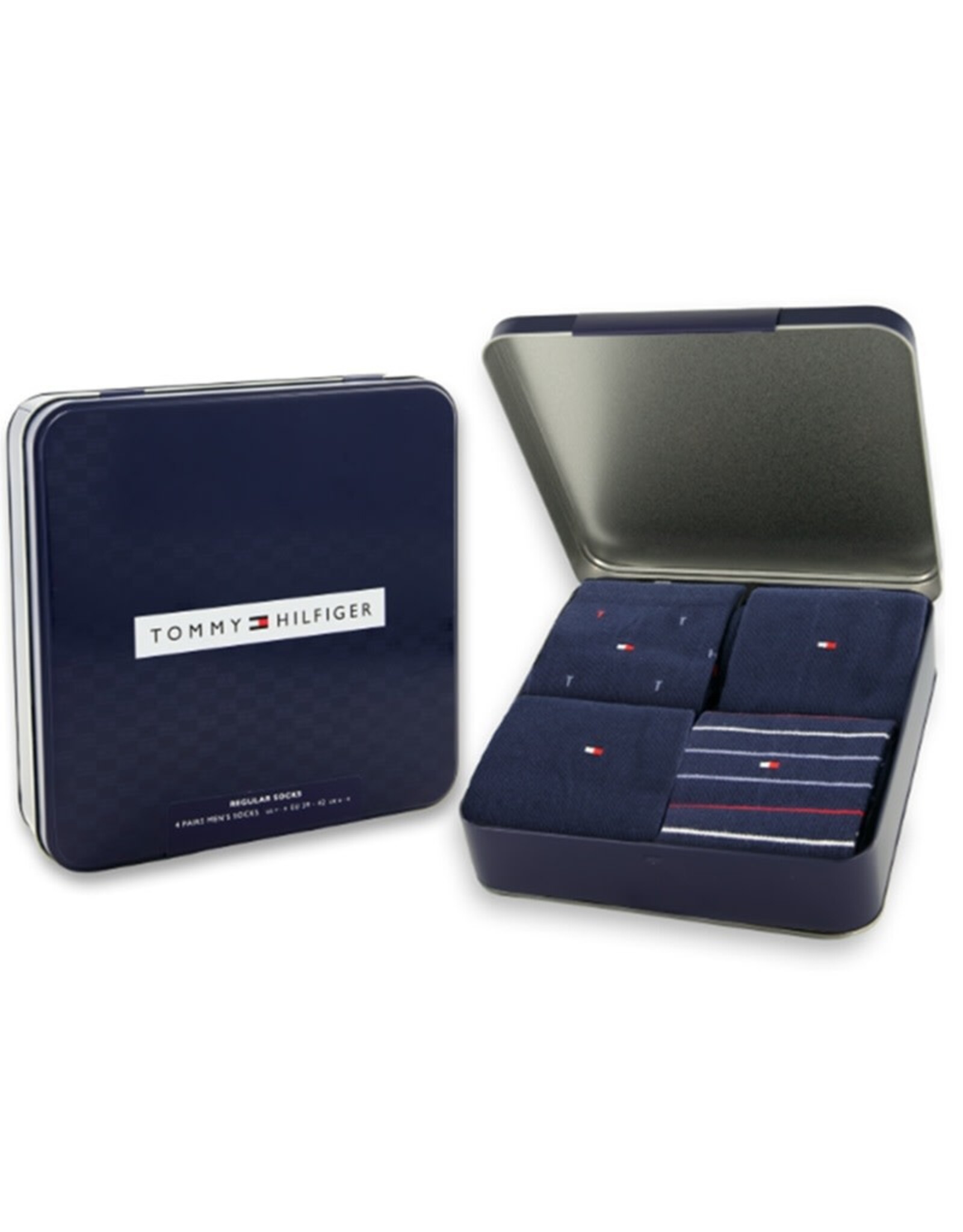 Tommy Hilfiger giftbox 4 paar navy blue