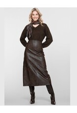 Geisha Geisha rok leather brown