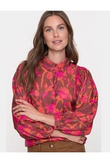 Geisha Geisha blouse burgundy fuchsia
