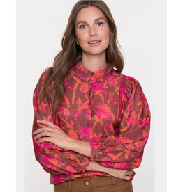 Geisha Geisha blouse burgundy fuchsia