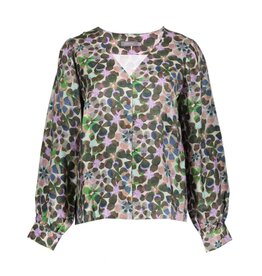 Geisha Geisha blouse lila green combi