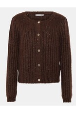 Geisha Geisha vest bruin knoop