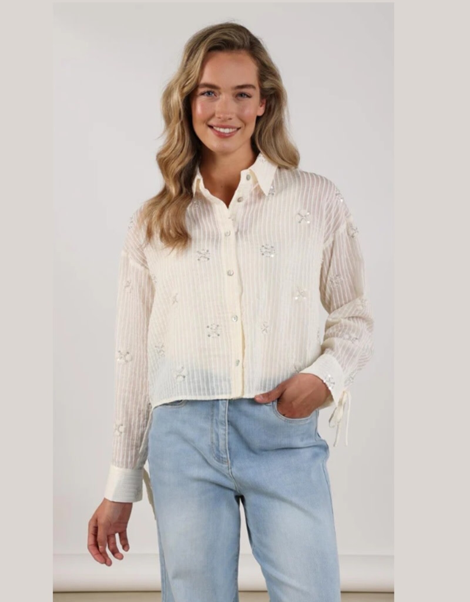 NUKUS NUKUS blouse Baileys offwhite