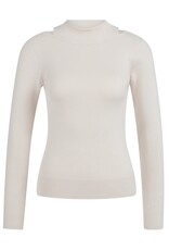 YAYA YAYA Fake double layer neck rib fit