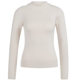 YAYA YAYA Fake double layer neck rib fit