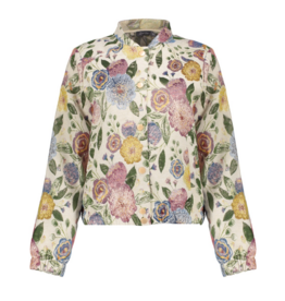 Geisha Geisha bomberjack bloemen jacquard