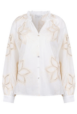 NUKUS NUKUS Bridget Blouse Embroidery Off White