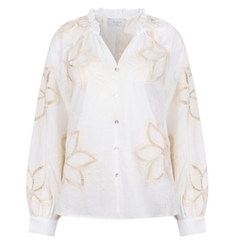 NUKUS NUKUS Bridget Blouse Embroidery Off White