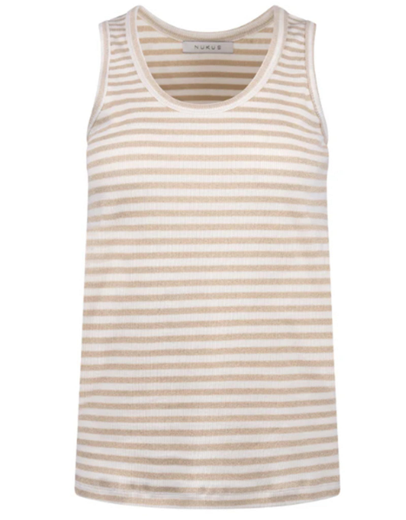 NUKUS NUKUS Steffie Singlet Lurex Offwhite/Gold