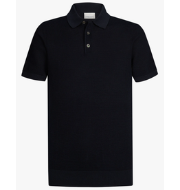 PROFUOMO Profuomo Aero Ease waffle polo navy