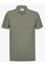 PROFUOMO Profuomo Luxury Basic open collar polo green
