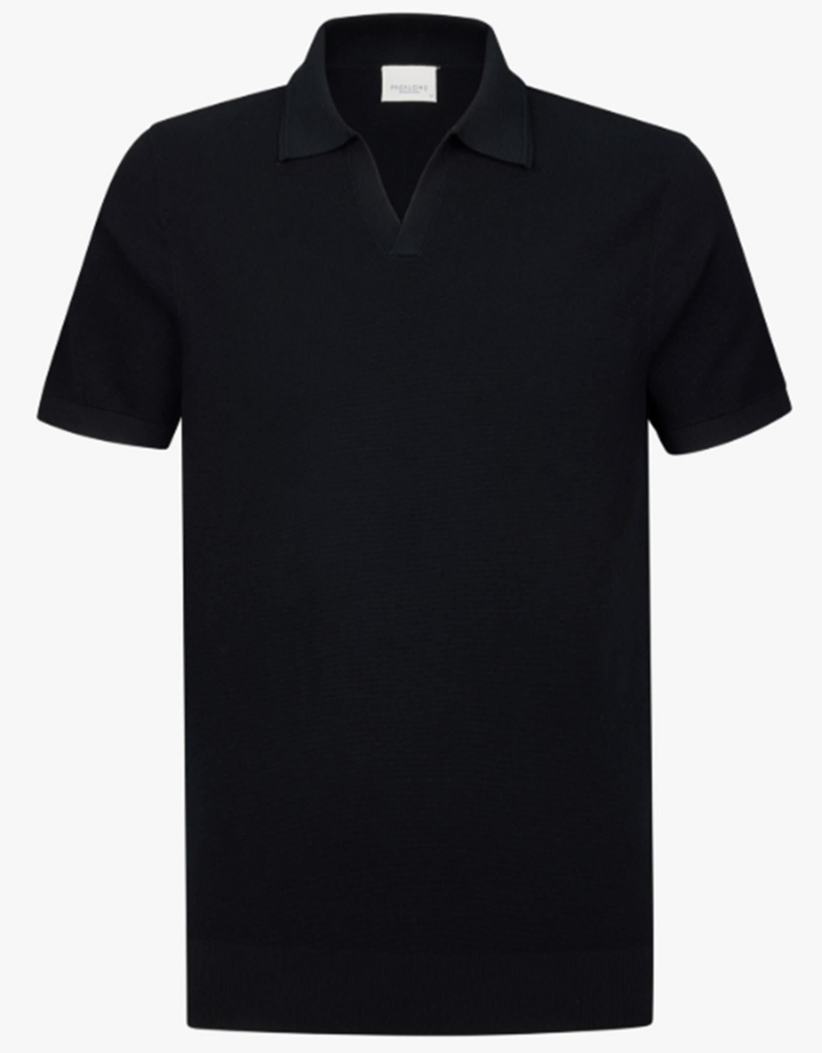 PROFUOMO Profuomo Luxury Basic open collar polo navy